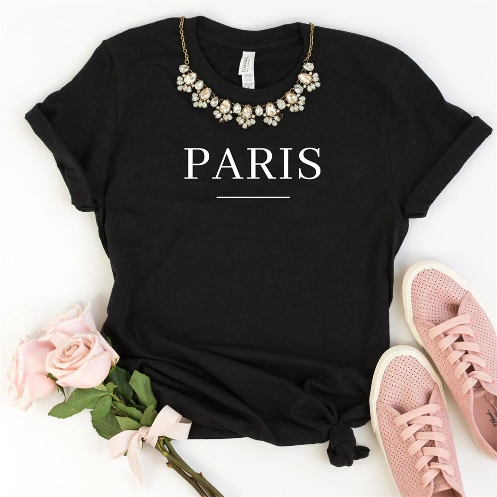 

Paris Women tshirt Casual Polyester Funny t-shirt For Lady Girl Top Tee TX5226