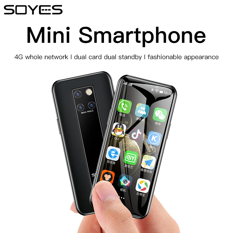 SOYES S10-H Mini 4G мобильный телефон 32 ГБ/64 Гб ROM четырехъядерный 3 49 дюймов Android 9 смартфон