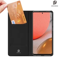 for samsung galaxy a72 5g 4g dux ducis skin pro series leather wallet flip case full protection steady stand magnetic closure