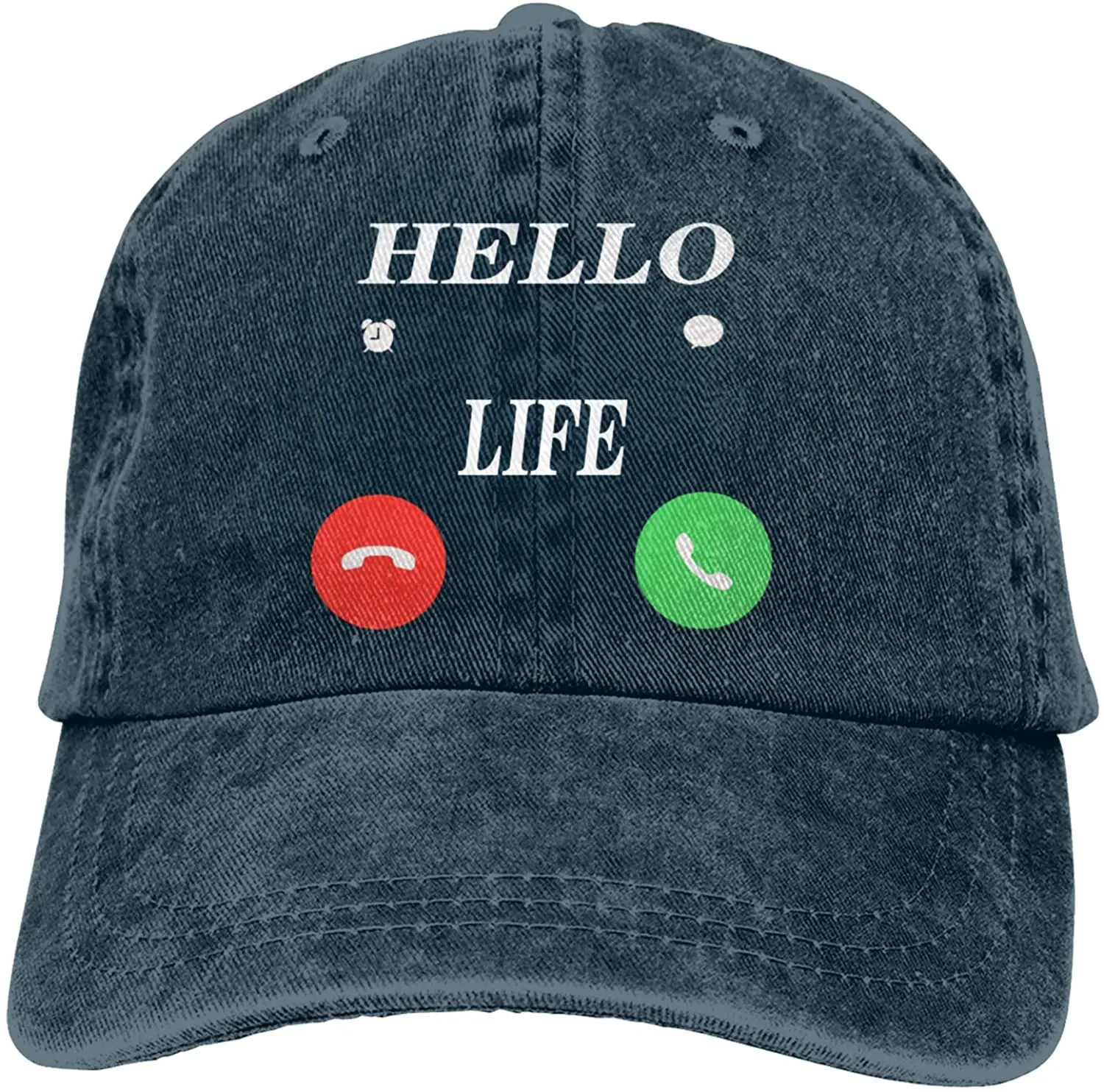 

Hello Life Sports Denim Cap Adjustable Unisex Plain Baseball Cowboy Snapback Hat