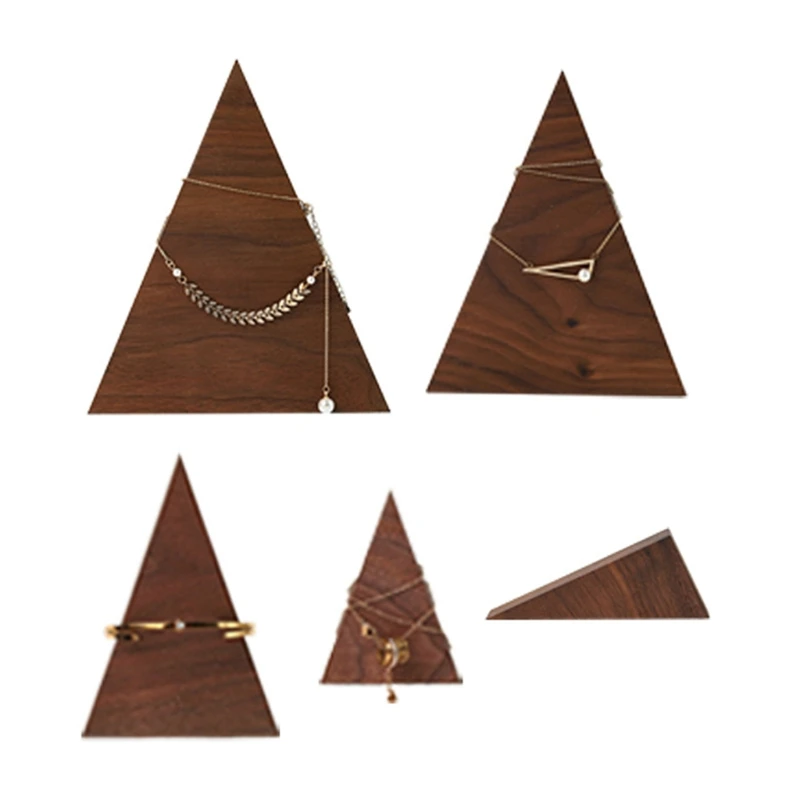

Wood Necklace Rings Stand Holder Shelf Jewelry Display Rack Bracket Bracelet Organizer for Woman Girl Gifts