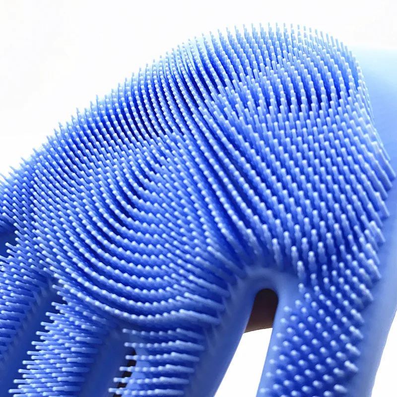 1 пара кухонных силиконовых перчаток для чистки Волшебные силиконовые перчатки