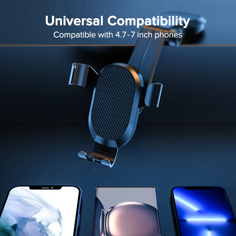 qoovi car phone holder cell phone stand smartphone mount gravity no magnetic support for iphone 13 12 11 x xiaomi samsung huawei free global shipping