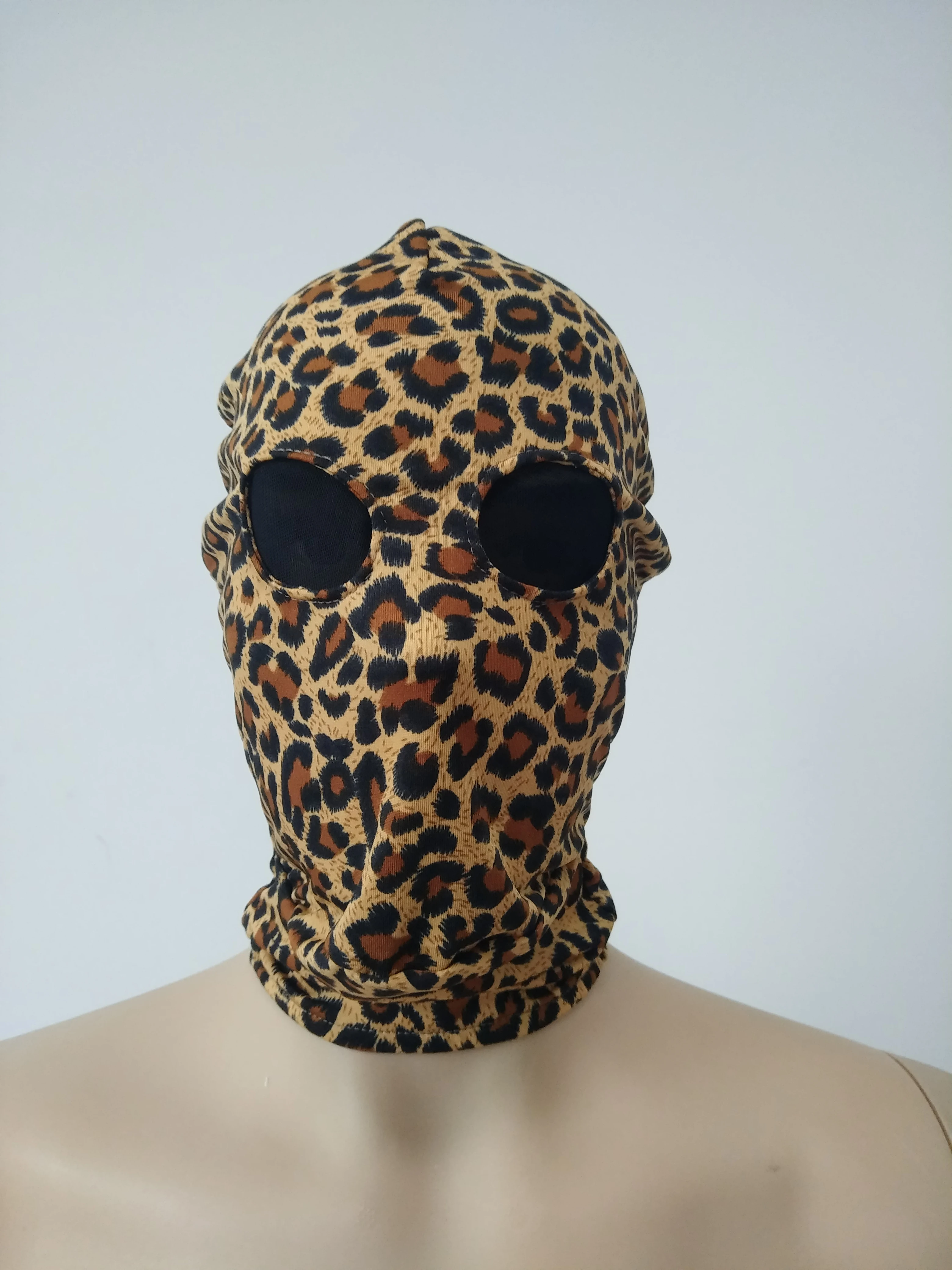 

Cosplay Sexy leopard Mask hood open mesh eyes unisex Zentai Costumes Party Accessories Halloween Masks