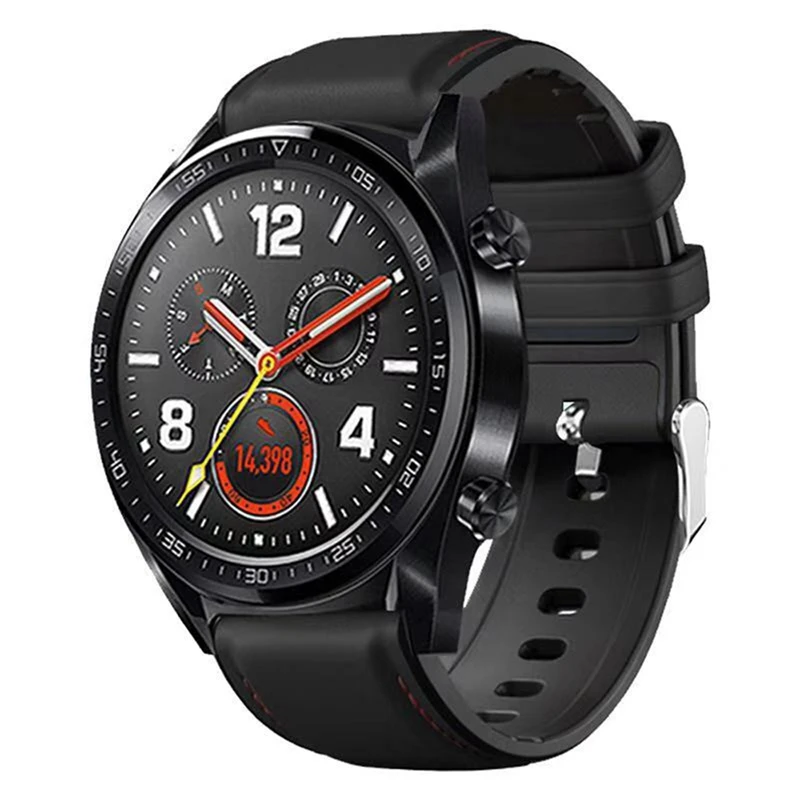 Кожаный ремешок OLLLIVAN 22 мм для Xiaomi Amazfit GTR 47 мм 47 Stratos 2 2S Pace Band для huawei Watch GT 2 GT2 Band Silicon