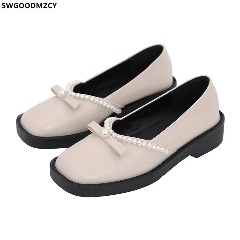 

Туфли-оксфорды женские из лакированной кожи, без шнуровки, повседневная обувь в Корейском стиле