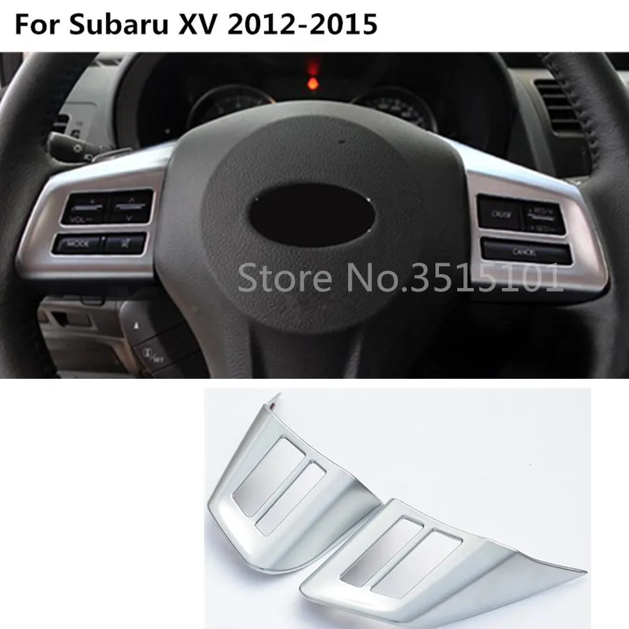 

Car Styling Inner Detector Stick Steering Wheel Interior Kit Trim Frame Panel Hoods 2pcs For Subaru XV 2012 2013 2014 2015
