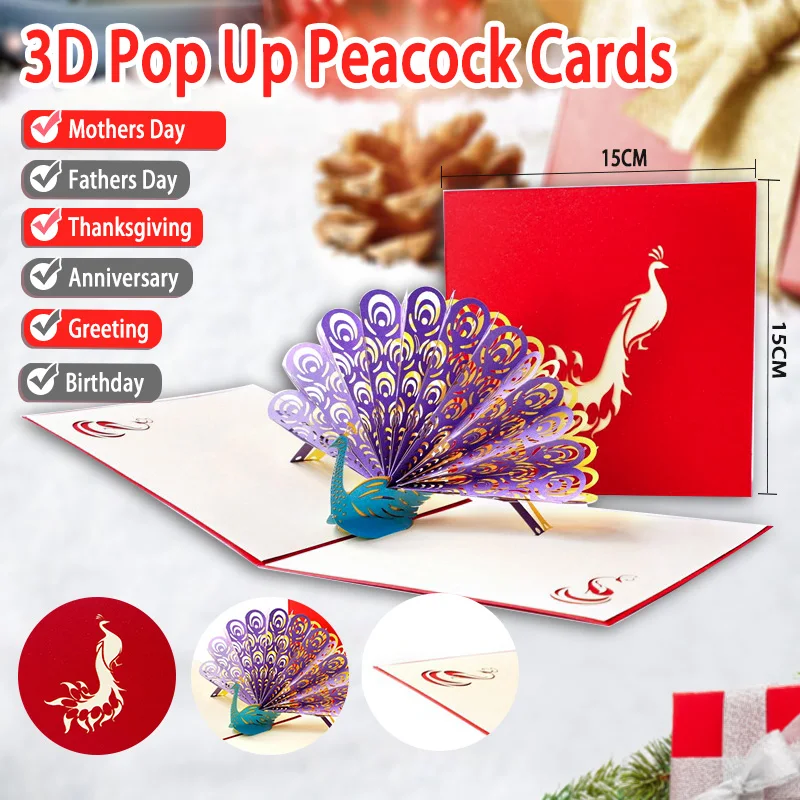 3D открытка на день матери поздравительные открытки годовщину подарок маме ее