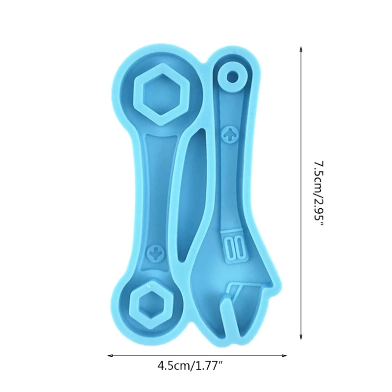 

Tool Wrench Epoxy Resin Mold Keychain Pendant Silicone Mould DIY Crafts Jewelry Decorations Casting Mold Drop Shipping