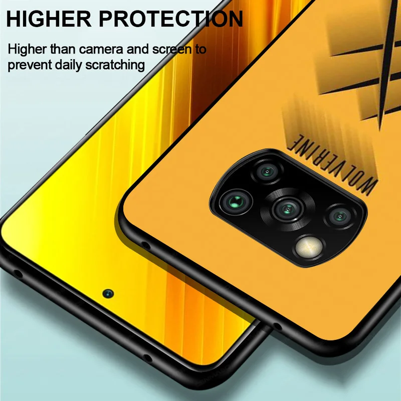 

Marvel Avengers Wolverine Super Hero For Xiaomi Poco C3 M3 M2 X3 NFC X2 F3 F2 F1 Mi A3 A2 Lite Pro TPU Silicone Black Phone Case