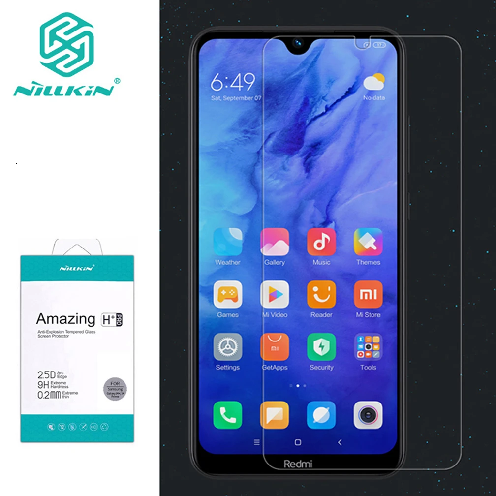 For Xiaomi Redmi Note 8T Закаленное стекло Nillkin Amazing H / + Pro для Противоударная защита