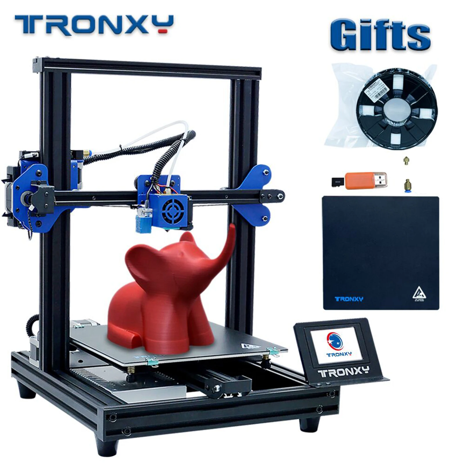 

3D-принтер Tronxy XY-2 Pro, быстрая сборка, автовыравнивание, поддержка печати 255*255*260 мм, Anycubic Photon