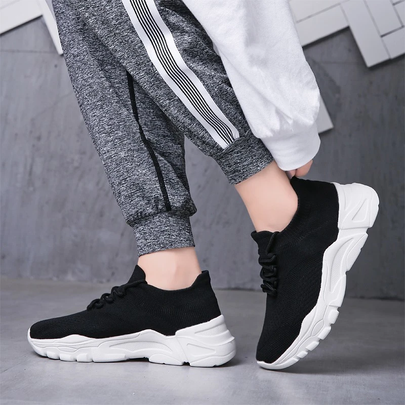 Кроссовки носки женские на платформе удобная дышащая обувь для бега