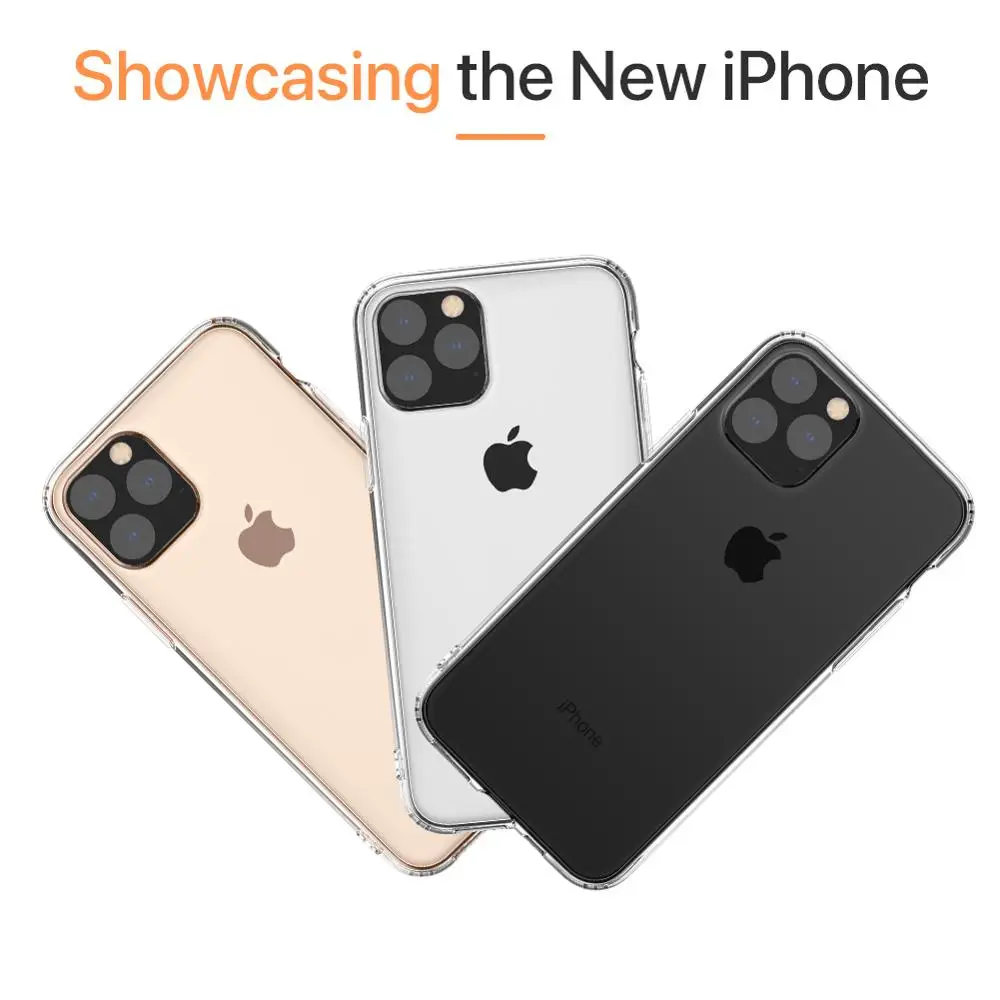 100 шт. защитный чехол для всего тела, совместимый с iPhone 11 Противоскользящий ТПУ ультра толстый прозрачный чехол для iPhone 6,5''