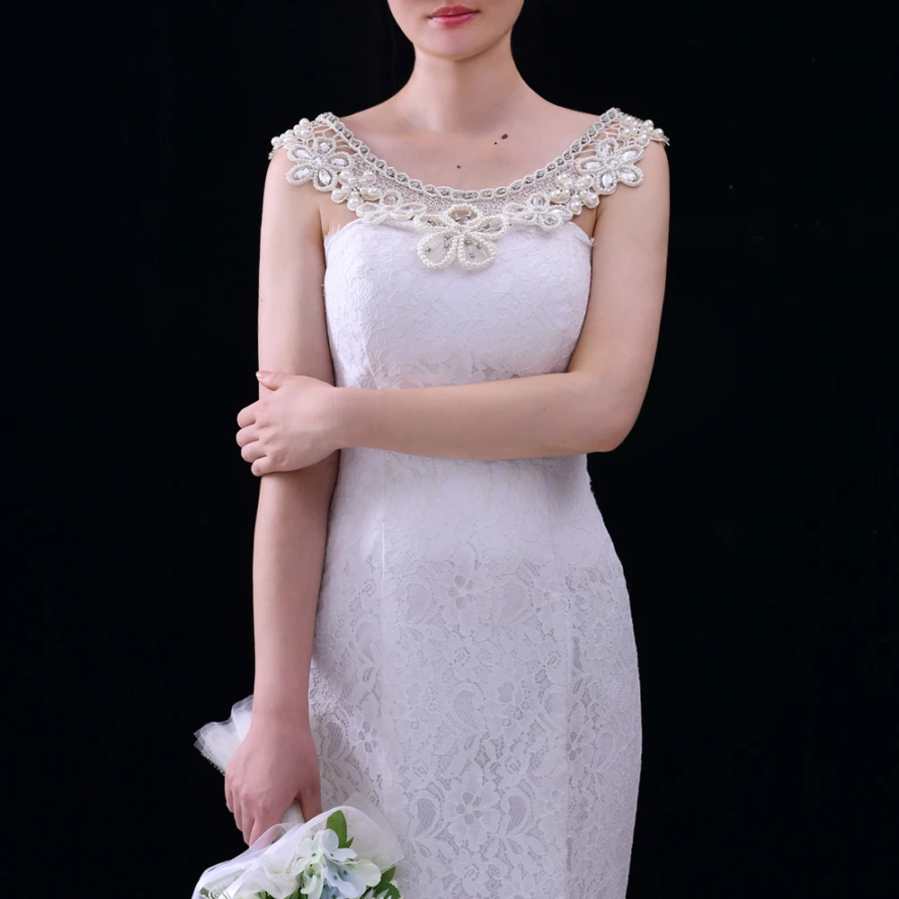 

Женское свадебное платье с бусинами TRiXY, ожерелье на плечо ручной работы с жемчугом, Ювелирное Украшение для выпускного вечера и свадьбы