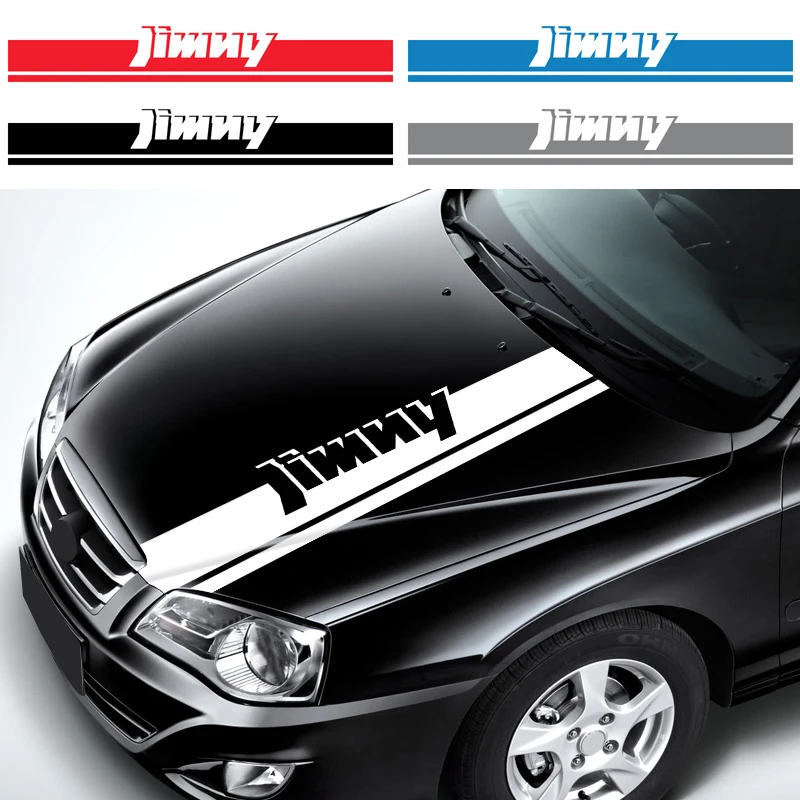 Автомобильные наклейки для suzuki jimny 2007-2019 крышка капота виниловая пленка Длинные