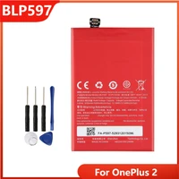 original phone battery blp597 for oneplus 2 one plus 2 12 replacement rechargable batteries 3200mah with free tools