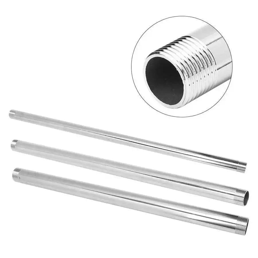 Нержавеющая сталь Мужской резьба трубы ниппель адаптер фитинги сантехника