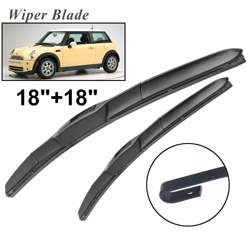 

Передние щетки стеклоочистителя okoстеклоочистителя RHD & LHD для мини-Люка R53 2004 - 2006 лобовое стекло переднее окно 18 "+ 18"