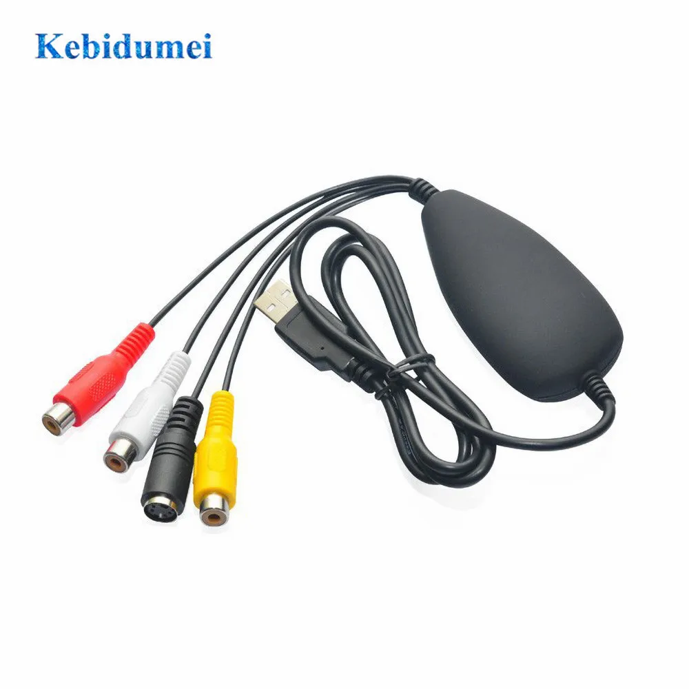 Kebidumei EZCAP172 USB аудио видео Захват Преобразователь Аналоговое от VHS 8 мм DVD плеер