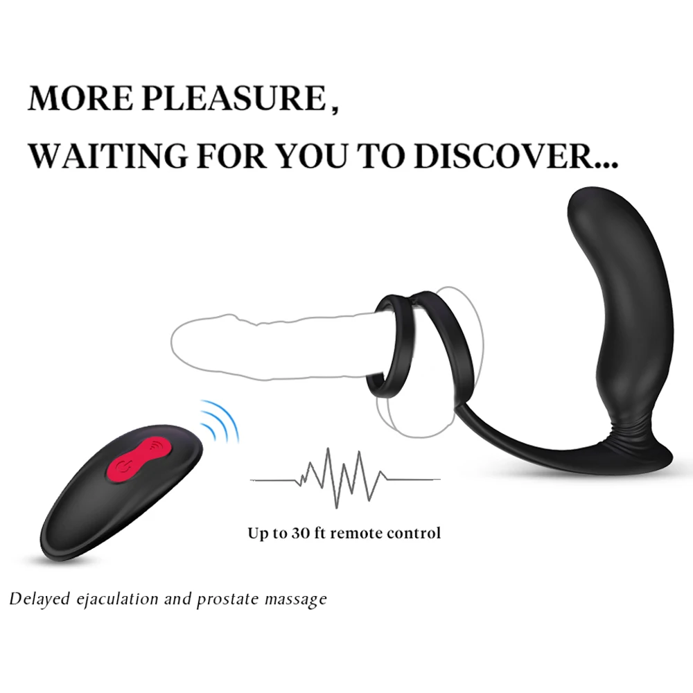 Мощный беспроводной Анальный секс-игрушки для мужчин Анальная пробка геев