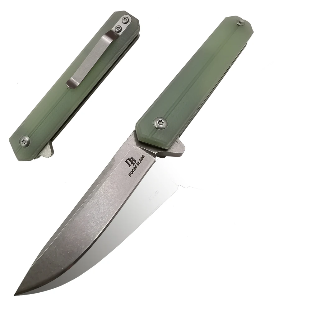 12PCS/LOT 100% D2 Blade Ball Bearing Folding Knife G10 Handle Outdoor Camping Out Pocket Hunting Fishing | Инструменты