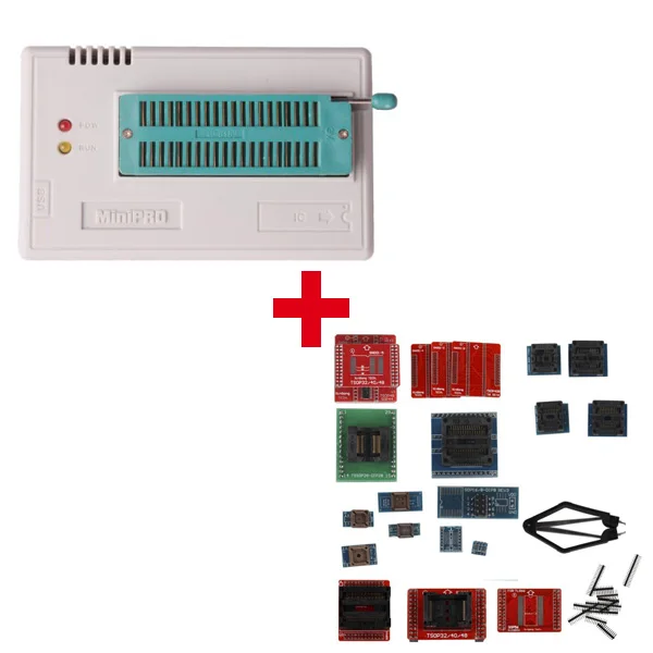 

Super Mini Pro TL866A EEPROM Programmer with Full Set 21pcs Socket Adapters