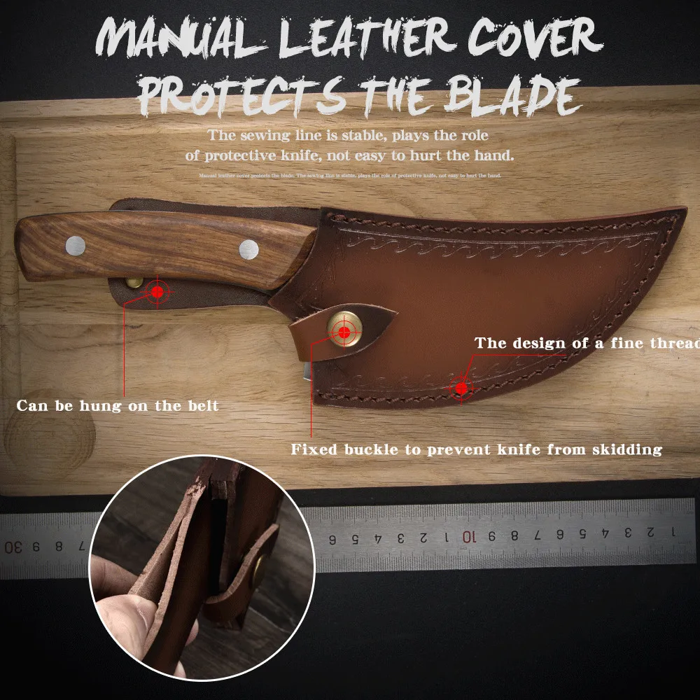 Нож шеф повара Sowoll ручной работы из кованой плакированной стали 5 дюйма нож для