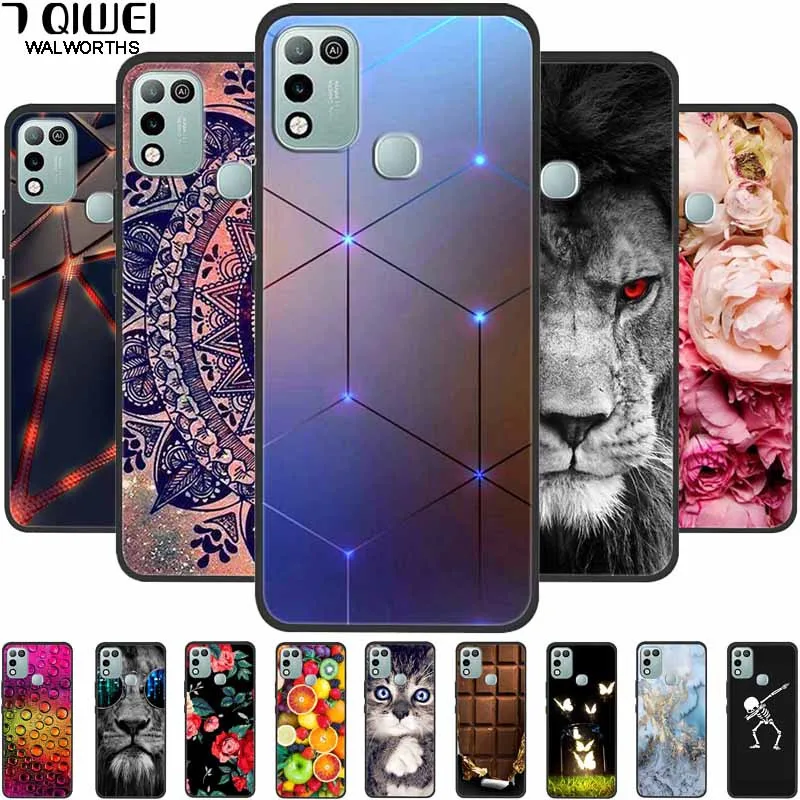 

For Infinix Hot 10 Play Case Silicone Soft Fashion Phone Cases For Infinix Hot 10 Play X688B Case TPU Funda on Hot10 Play Coque