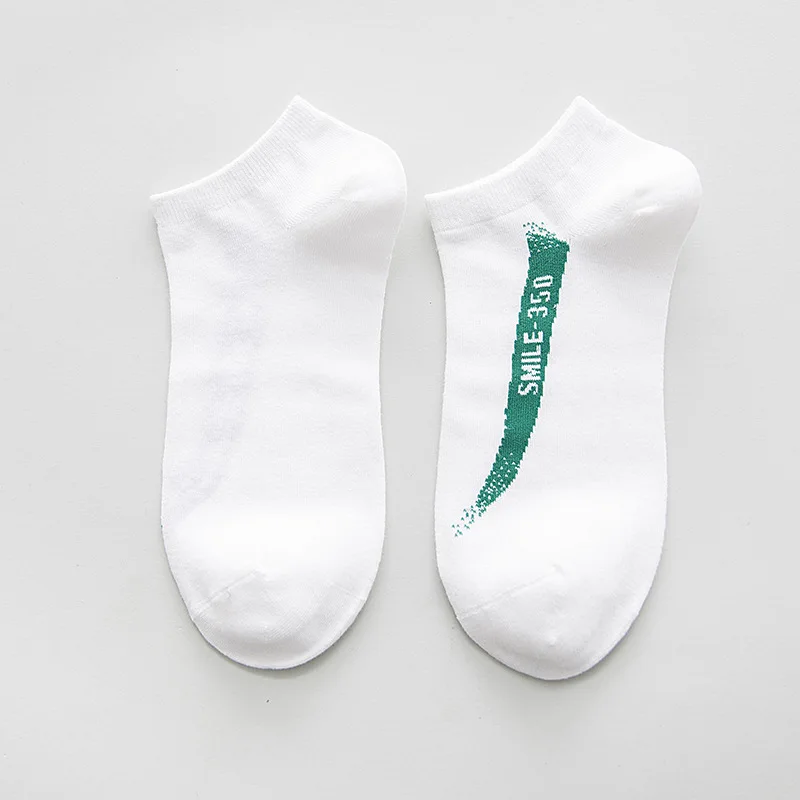 

Socks men's socks small letter coconut short tube personality color low top boat socks Korean fashion socks men's socks