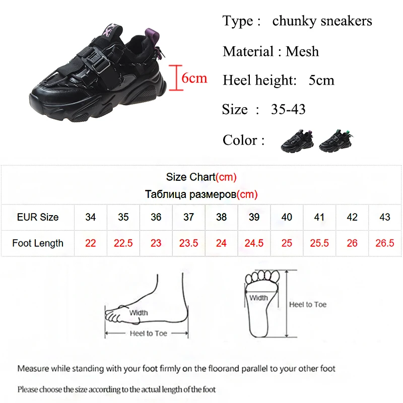 

Rimocy 2021 Autumn Women Non-slip Chunky Sneakers Breathable Mesh Platform Sneakers Woman Thick Bottom Casual Vulcanize Shoes