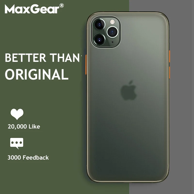 Противоударный силиконовый чехол-бампер для телефона для iPhone 11 Pro X XS Max 6 6S Plus Прозрачный матовый Жесткий Чехол для iPhone XR 7 8 Plus