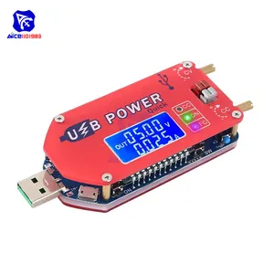 Diymore USB источник питания CV CC DC 15 Вт Повышающий Модуль преобразователя с ЖК-дисплеем регулятор напряжения Быстрая зарядка функция запуска