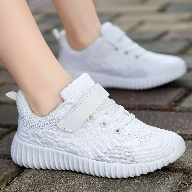 

2022 Tenis Shoes Kids Mesh Sneakers Little Boys Shoes White Sport Light Kids Shoes Fashion Chunky Sneakers Autumn Summer Black