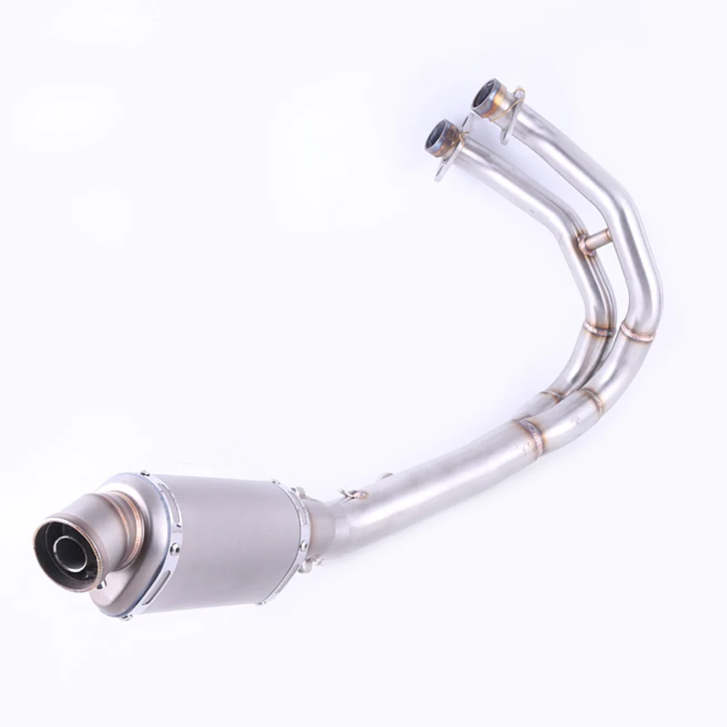 

ER-6N ER-6F MOTORCYCLE Exhaust MUFFLER Full system contact middle pipe + EXHAUST FOR KAWASAKI ER6N ER6F Ninja650R 2012-2014