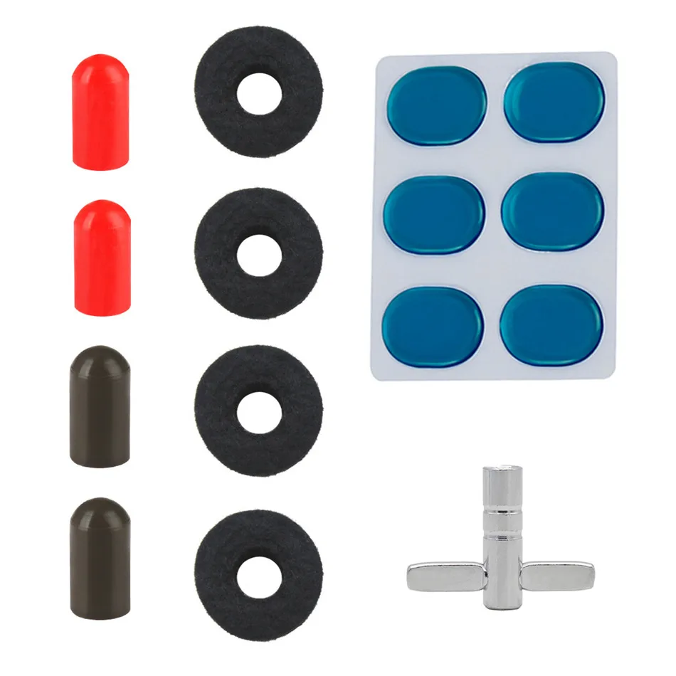 Набор из 4 наклеек для барабана глушителя крышки головки тарелки войлочной