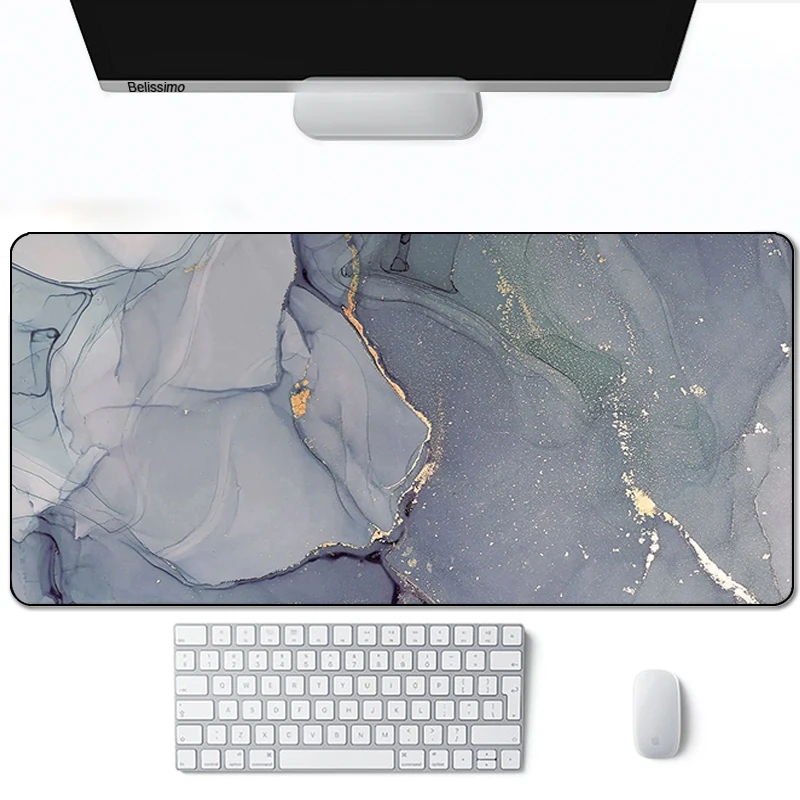 

Large kawaii pink Marble Gaming Mousepad Lock Edge waterproof Mouse carpet Rubber Gamer Laptop Desk Mat mouse pad mause gamer