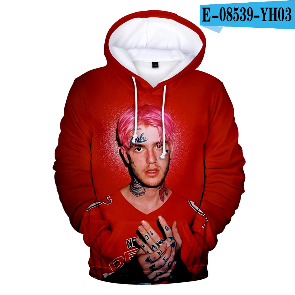 

Personality 3D Printed Lil Peep Hoodies Simple Stylesweatershirts Men/women Autumn Winter Streetwear Men's Clothing Casual Full