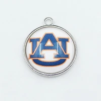 us university football team auburn dangle charms diy necklace earrings bracelet sports jewelry accessories