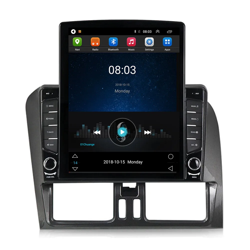 

9.7" Android 10.1 For Volvo XC60 2009 2010 2011 2012 Tesla Type Car Radio Multimedia Video Player Navigation GPS RDS no dvd