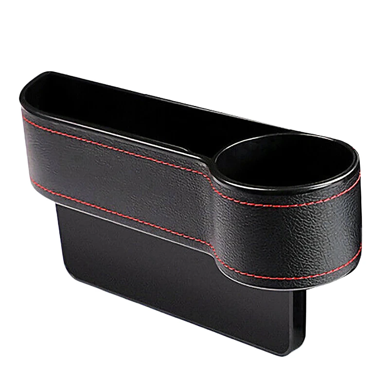 

Car Multifunctional Car Seat Space Pocket Catcher Organizer Crevice Stowing Cup Holder Black