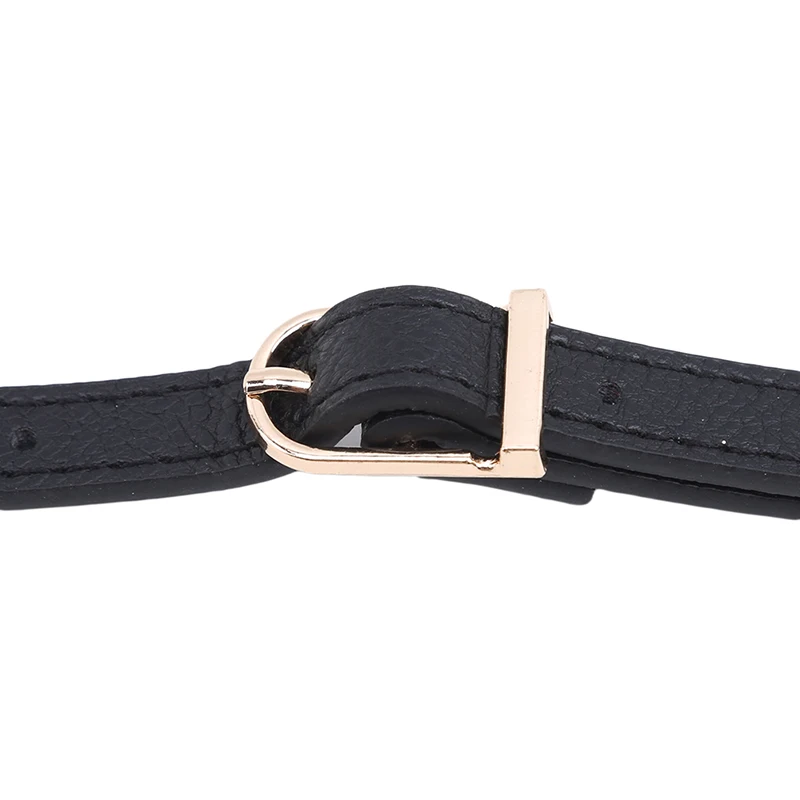 

Women PU Crossbody Shoulder Bag Handle Strap Ladies DIY Solid Color Purse Bag Belts Metal Button Strap Accessories