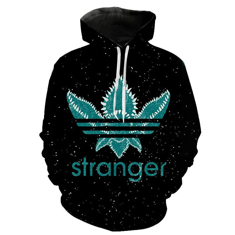 

Толстовка Мужская/женская с 3D-принтом «очень странные дела»