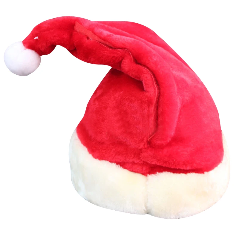 

Электрическая шапка Санта Клауса музыкальные качели Мультяшные красные плюшевые шапки шапка для рождественской вечеринки TY66