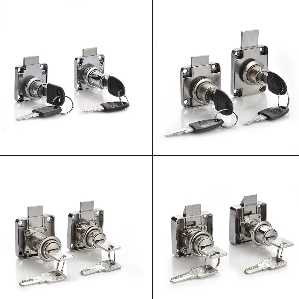 Замок на ящики для шкафа Кулачковые замки с 2 ключами и одинаковым ключом