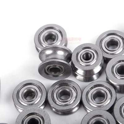 

10pcs/sets 624ZZ Ball Bearings V/U Groove Pulley Bearing Used In Rail Track Linear Motion System Ball Bearing Hardware