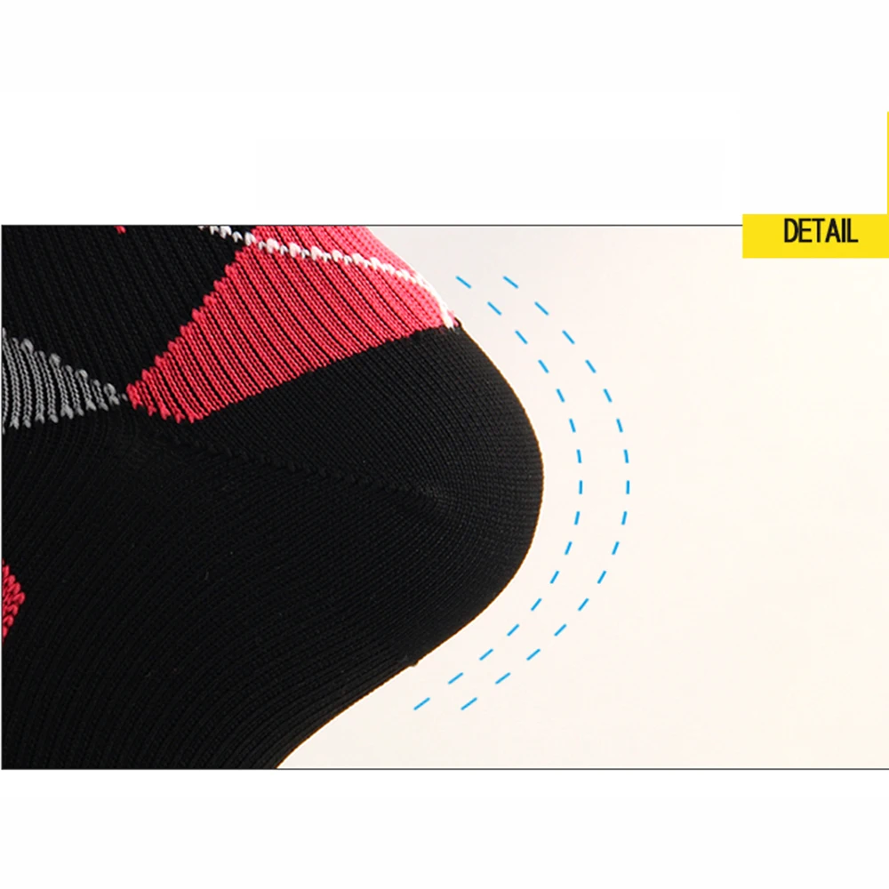 

New color ribbon compression pressure socks logo socks sports running football socks men's and women's socks