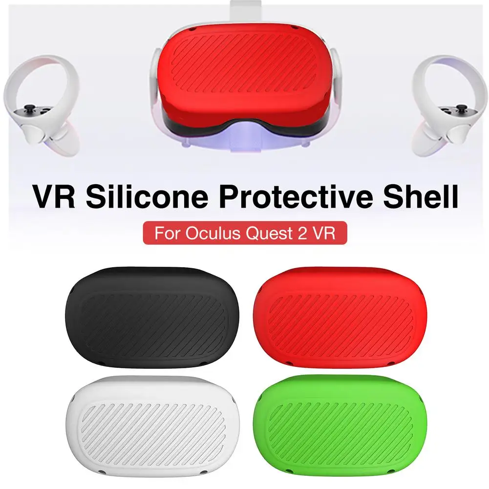 

Silicone Protective Cover Shell Case For Oculus Quest 2 VR Headset Head Cover Anti-Scratches For Oculus Quest 2 VR Accessories