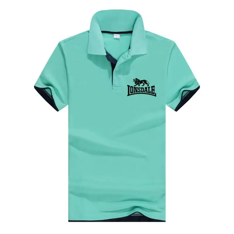

Large men's polo shirt, high-quality cotton short-sleeved T-shirt, well-known brand T-shirt, summer men's T-shirt