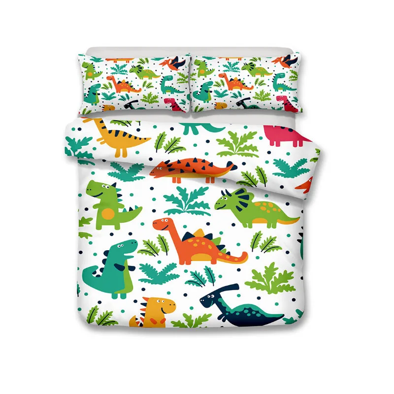 Пододеяльник с 3D динозавром пододеяльник наволочками без наполнителя и простыни